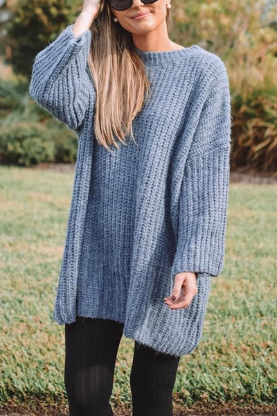 Lazy O Neck Loose Sweater