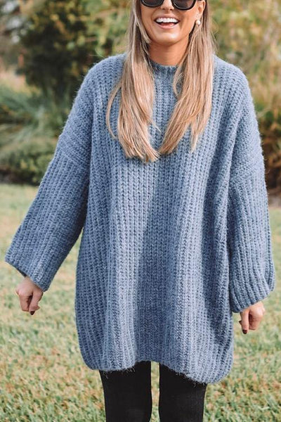 Lazy O Neck Loose Sweater