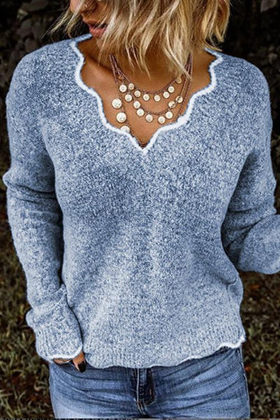 Petal Neck Sweater