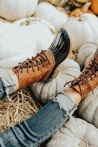 Leopard Lace Up Boots - girlyrose.com