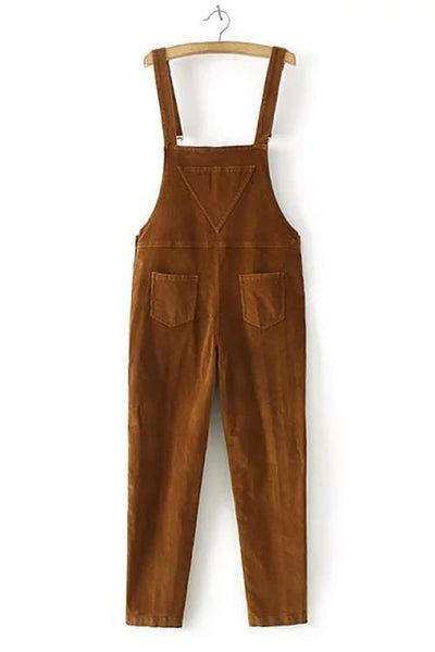 Corduroy Pockets Overall - girlyrose.com