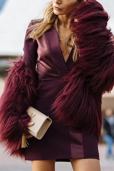Faux Fur Coat - girlyrose.com