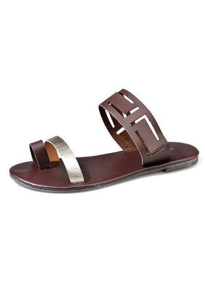 Open Toe Flat Sandals - girlyrose.com