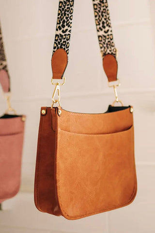 Leopard Strap Crossbody Purse