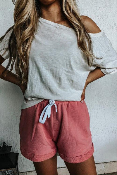 Pockets Drawstring Shorts