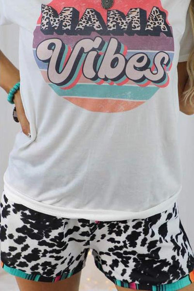 Leopard Patchwork Drawstring Shorts - girlyrose.com