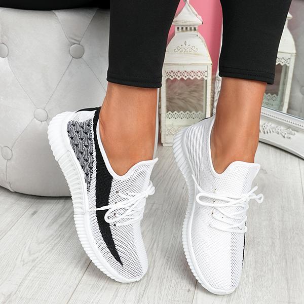 Lydiashoes Breathable Lightweight Lace-Up Sneakers