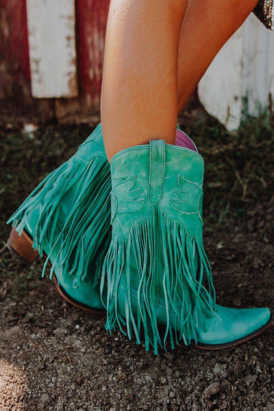 Fringe Western Boots