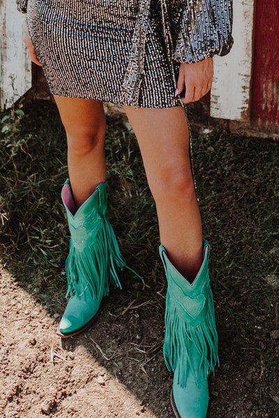 Fringe Western Boots