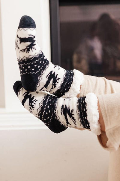 Fuzzy Holiday Socks