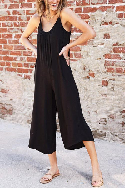 Chill Out Micro Rib Slip Jumpsuit - girlyrose.com