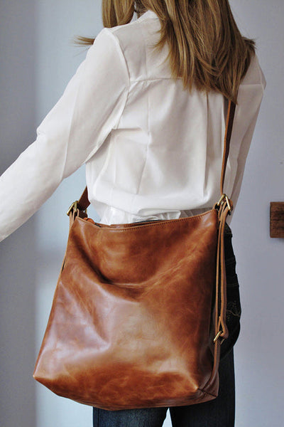 Leather Convertible Backpack