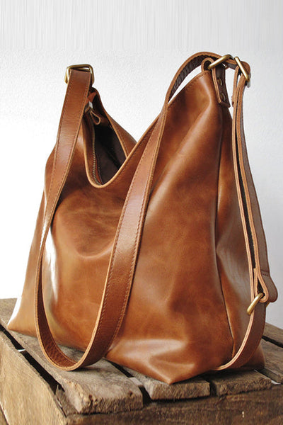 Leather Convertible Backpack