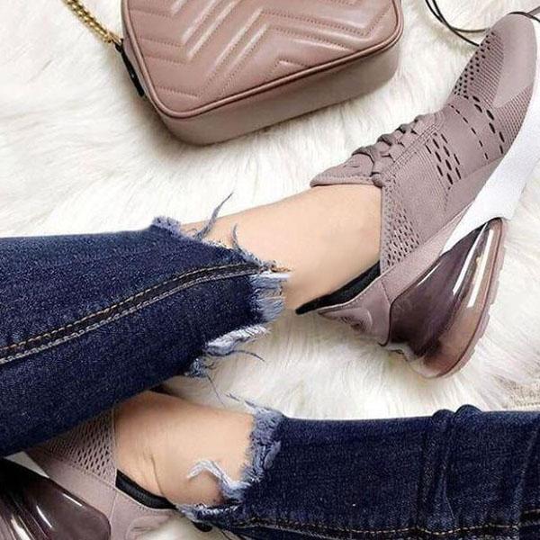 Lydiashoes Lace-Up Air Cushion Sneakers