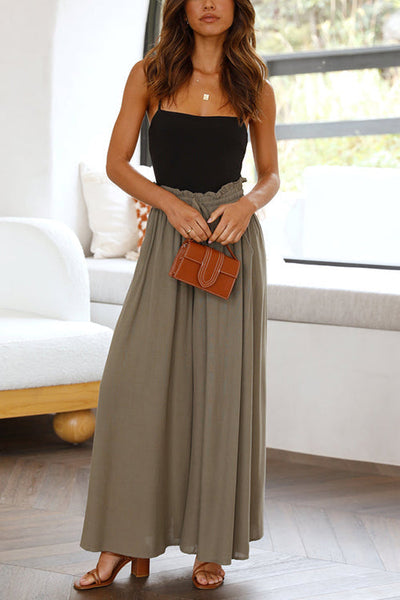 Drawstring Wide Leg Pants