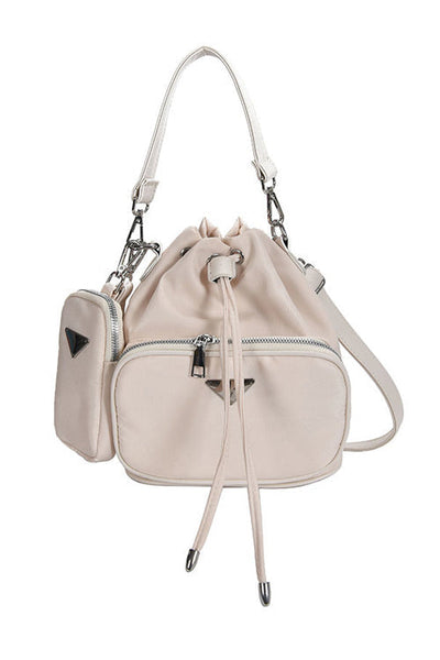 Nylon Adjustable Strap Bucket Bag