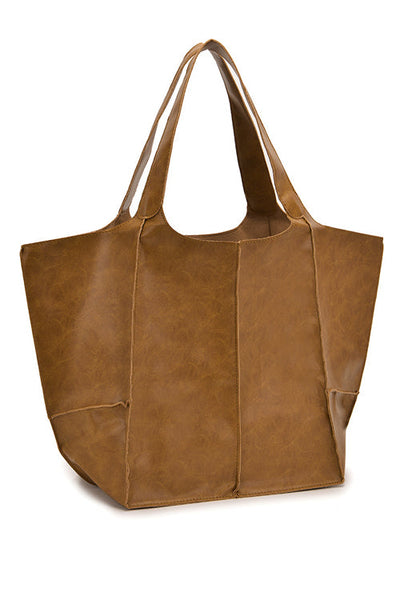 Oversized Leather Tote Bag