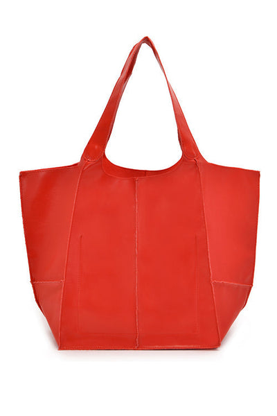 Oversized Leather Tote Bag