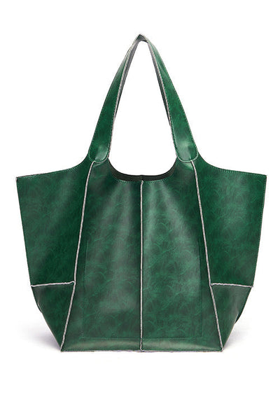 Oversized Leather Tote Bag