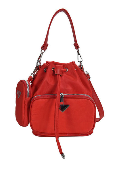 Nylon Adjustable Strap Bucket Bag