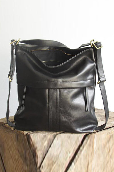 Leather Convertible Backpack