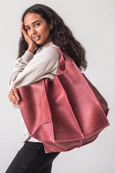 Oversized Leather Tote Bag