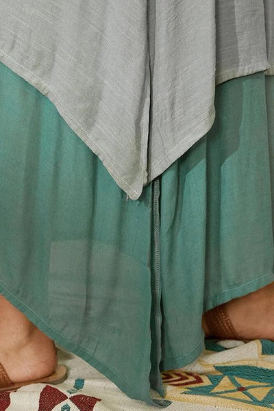 Color Block Layer Maxi Dress - girlyrose.com