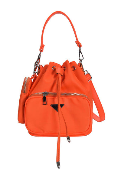 Nylon Adjustable Strap Bucket Bag