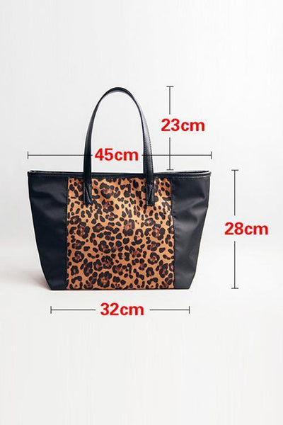 Leopard Patchwork Shoulder Bag - girlyrose.com
