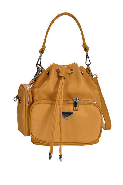 Nylon Adjustable Strap Bucket Bag