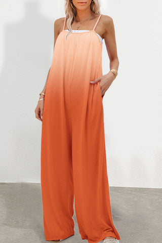 Gradient Pockets Slip Jumpsuit