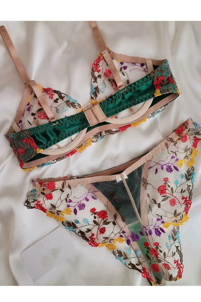 Floral Lace Lingerie Set
