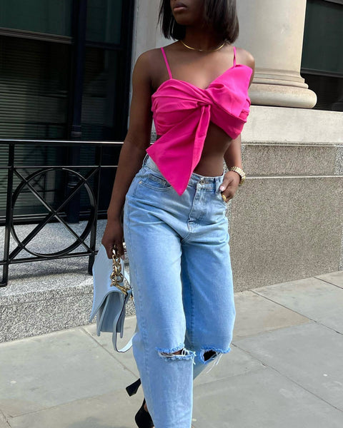 Chic Lady Crop Top Summer Sexy High Street Camis Tank Top Female Camisole