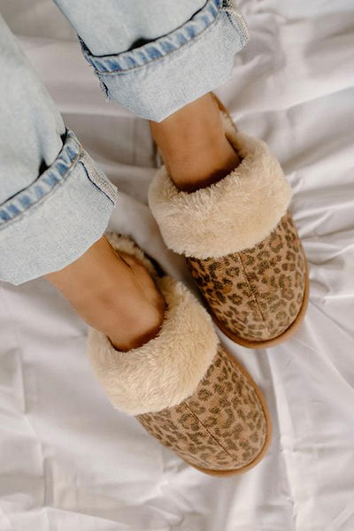 Fuzzy Faux Suede Slipper