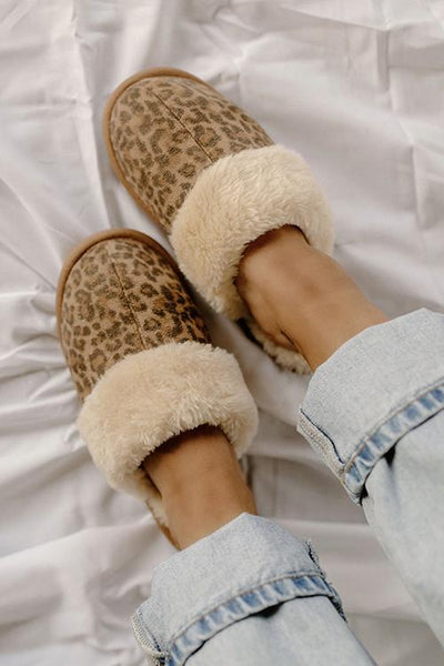 Fuzzy Faux Suede Slipper