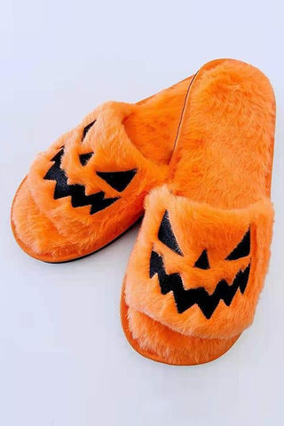 Halloween Fuzzy Slippers