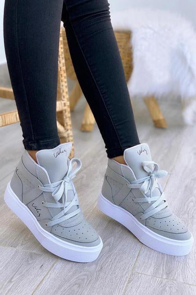 Lace Up High Top Sneakers