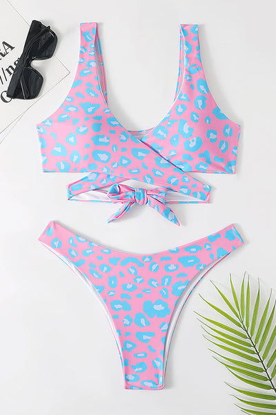 Leopard Cross Bikini Set