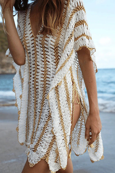 Drinks On The Beach Crochet Cover Dress