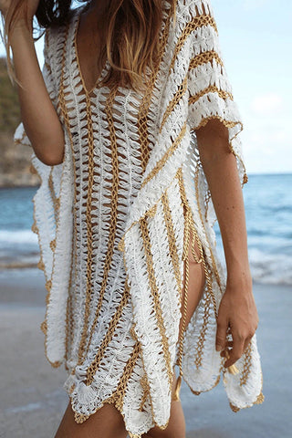 Drinks On The Beach Crochet Cover Dress