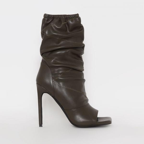 Lydiashoes Elastic Pleated Boots