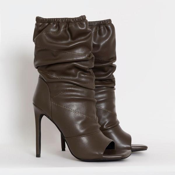 Lydiashoes Elastic Pleated Boots