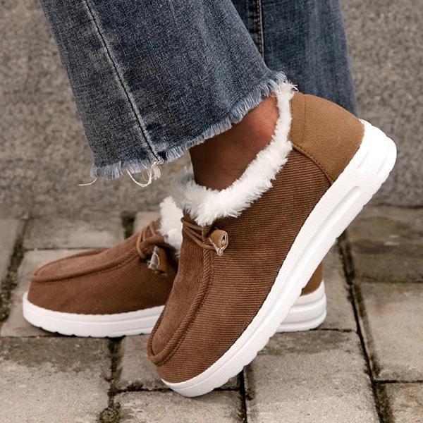 Lydiashoes Women Comfy Flat Heel Slip-On Boots