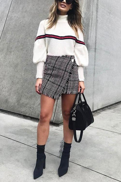 Trregularity Tassels Skirts - girlyrose.com
