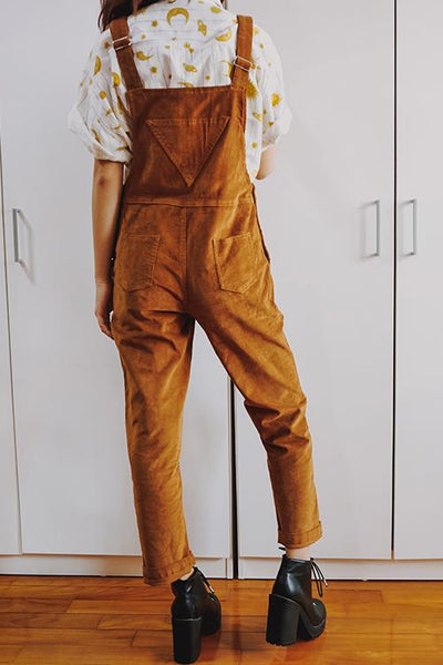 Corduroy Pockets Overall - girlyrose.com