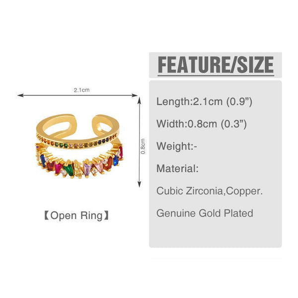 Double layer split ring