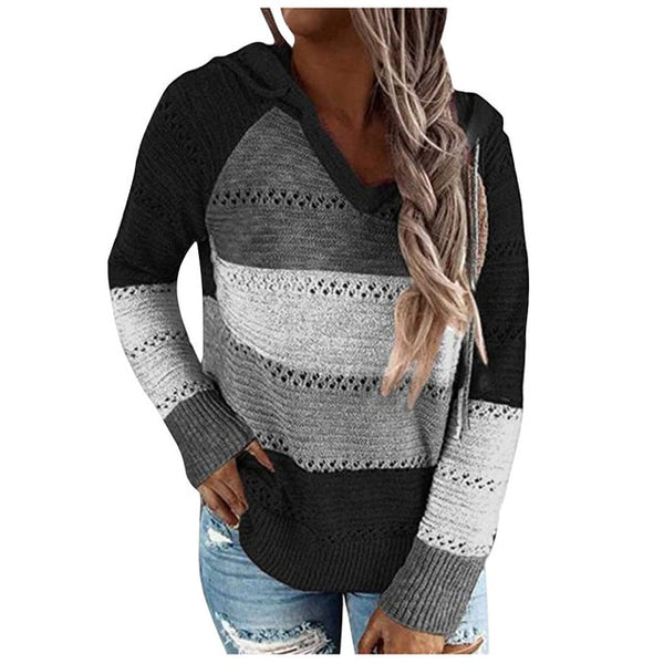 Long Sleeves Hooded Sweater - girlyrose.com