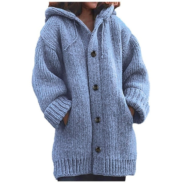 Knitting Long Sweater  winter - girlyrose.com