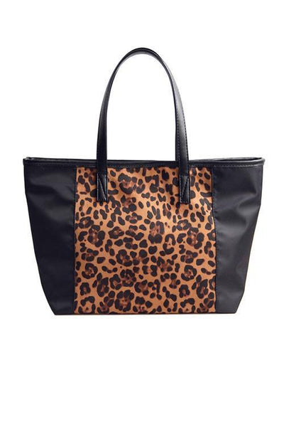 Leopard Patchwork Shoulder Bag - girlyrose.com