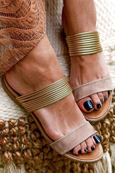 Suede Non-Slip Rome Flat Sandals